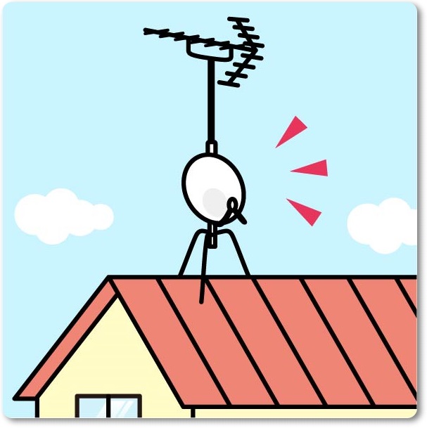 アンテナ取り付け